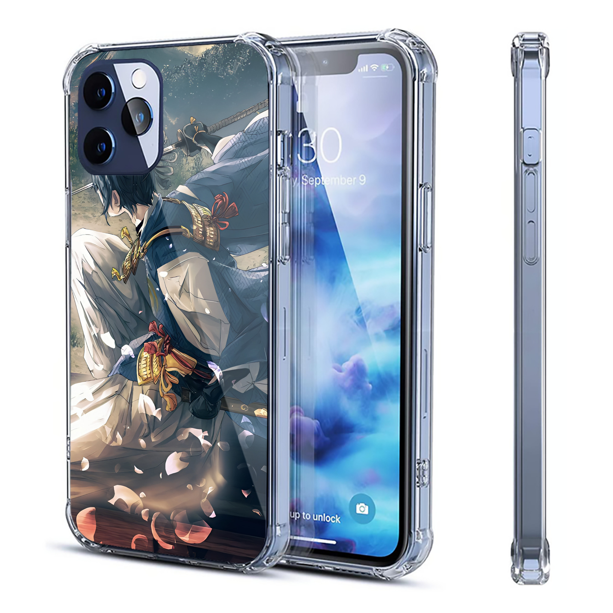 （画像用） 刀剣乱舞 Touken Ranbu 【iPhone 12シリーズ対応】透明スマホケース（クリアソフトケース）